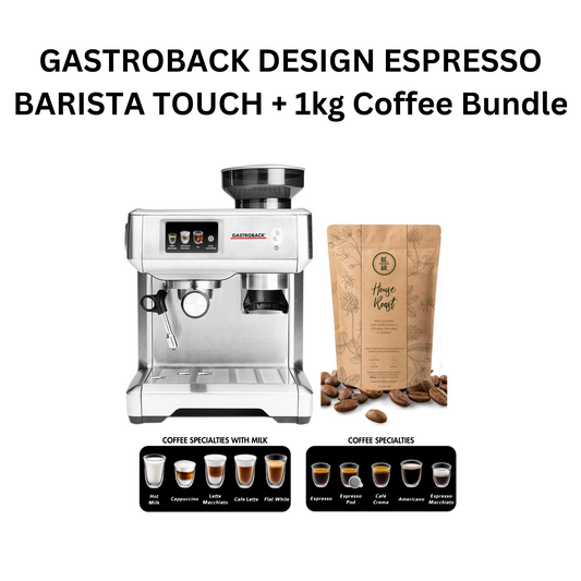 GASTROBACK DESIGN ESPRESSO BARISTA TOUCH + 1kg Coffee Bundle